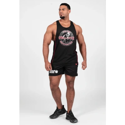 Afbeelding van Gorilla Wear Casper Stringer Zwart/Groen 3XL