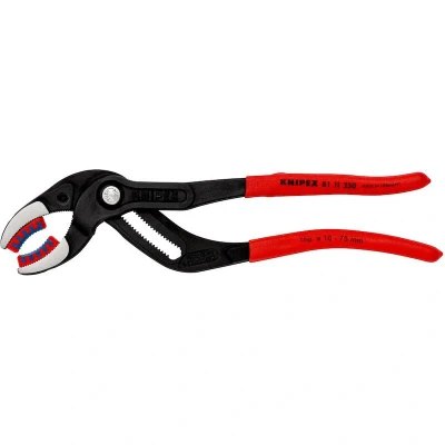 Afbeelding van Knipex sifon en connectorentang met anti slip kunststof bekleed zwart geatramenteerd gepolijst 250 mm 10 75 81 11