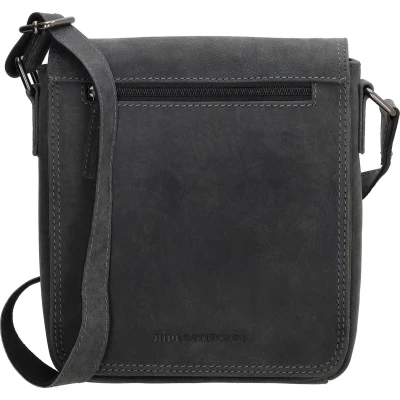 Afbeelding van Hide &amp; Stitches Idaho Messengerbag / Schoudertas Zwart
