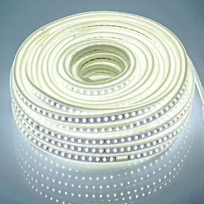 Afbeelding van LED Strip Licht 25M Koud Wit 220V, 5730 120 leds/m IP67 Waterdicht Strips met EU Stekker 220 Volt (Koud wit, 25)