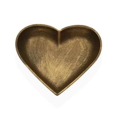 Afbeelding van Decoratieve figuren Versa Gouden Hart 25 x 3,5 cm