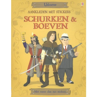Afbeelding van Uitgeverij usborne aankleden met stickers schurken &amp; boeven