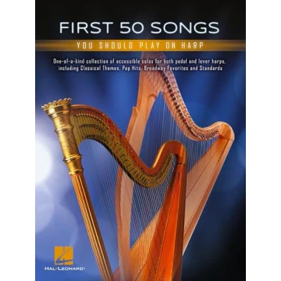 Afbeelding van Hal Leonard First 50 Songs You Should Play on harp songboek voor