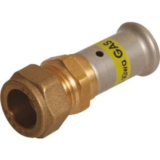 Afbeelding van Henco Press Gas perskoppeling recht 26 x 22k pers