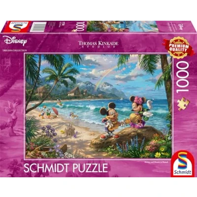 Afbeelding van Disney Dreams Puzzel Mickey &amp; Minnie Mouse in Hawaii (1000 stukken)