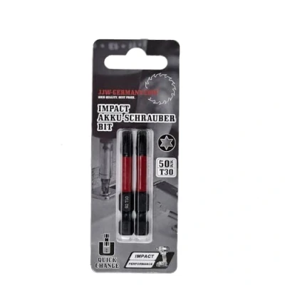 Afbeelding van jjw germany 2 stuks professionele vervangende Impact accuschroevendraaierbits Torx T 30 x 50 mm