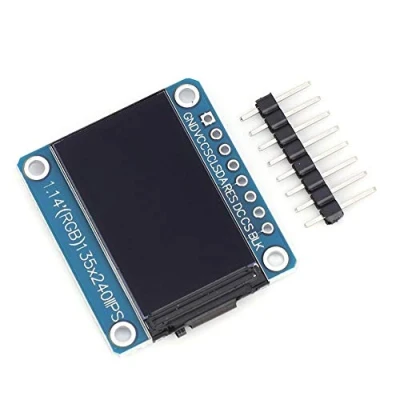Afbeelding van 3.3V TFT Scherm Module IPS 1.14 Inch 8Pin ST7789 Elektronische Componenten LCD Display Resolutie 135x240