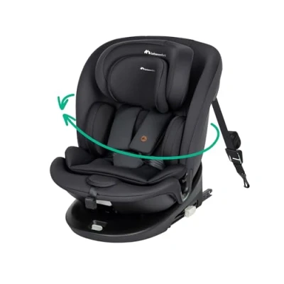 Afbeelding van BEBE CONFORT RevolveFix 360 i Size, Draaibare Autostoel, 0 12 jaar, 40 150 cm, ISOFIX Top Tether Installatie, Draaibaarheid, 6 Ligposities, Hoofdsteunposities, Full Black