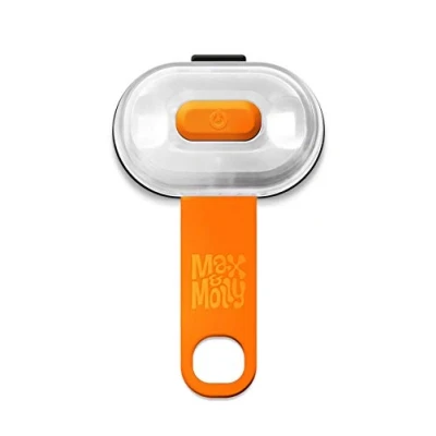 Afbeelding van Max Molly veiligheidsled voor riem, harnas en halsband, zeer helder, oranje