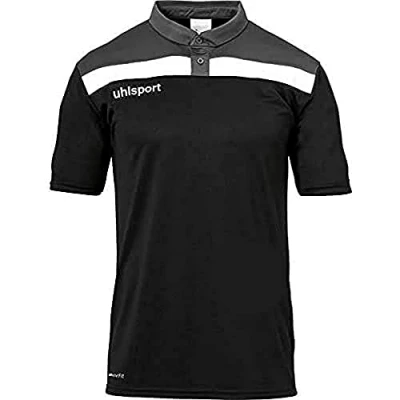 Afbeelding van Uhlsport Offense 23 Polo Heren Zwart / Antraciet Wit Maat: L