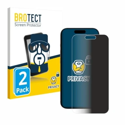 Afbeelding van BROTECT privacy screenprotector voor Apple iPhone 15 Plus Folie Beschermfolie Blauwlichtfilter (2 Stuks)
