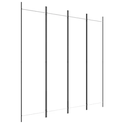 Afbeelding van vidaXL Kamerscherm met 4 panelen 200x200 cm stof wit