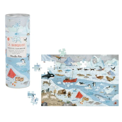 Afbeelding van Moulin Roty Speelgoed Puzzel Artic Le Jardin 96 st.