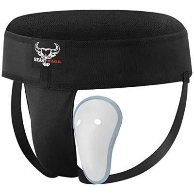 Afbeelding van Boksen Liesbeschermer Cup Mannen Zweetabsorberend Geventileerde Verstelbare Sparring Jockstrap Taekwondo Karate Training Ondergoed Jiu Jitsu BJJ Bescherming Kickboksen MMA Muay Thai