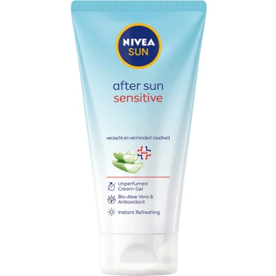 Afbeelding van 12x Nivea Sun Aftersun Sensitive Cream Gel 200 ml