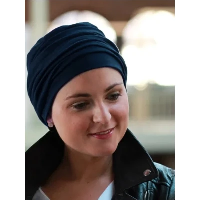 Afbeelding van Mooihoofd chemo mutsjes Top Noa navy