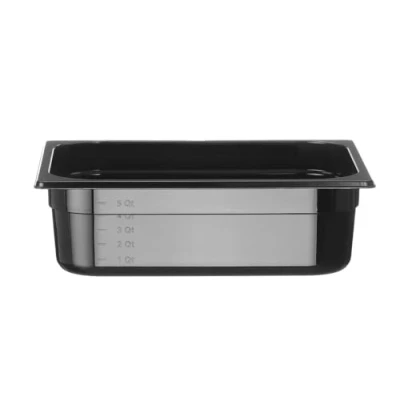 Afbeelding van Gastronormbak Polycarbonaat zwart 1/2 100mm