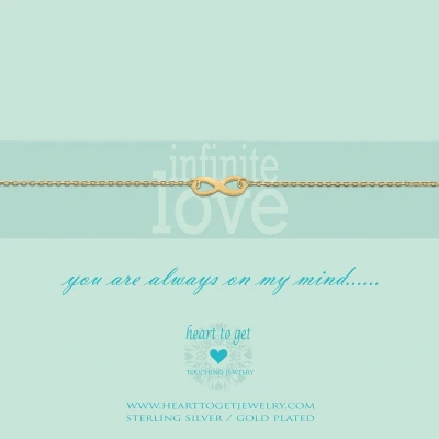 Afbeelding van Heart to Get Infinity Armband Goud