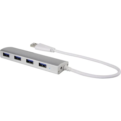 Afbeelding van Renkforce USB 3.2 Gen 1 hub 4 poorten Aluminium
