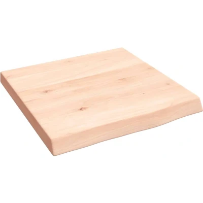Afbeelding van vidaXL Wastafelblad 40x40x(2 4) cm onbehandeld massief hout