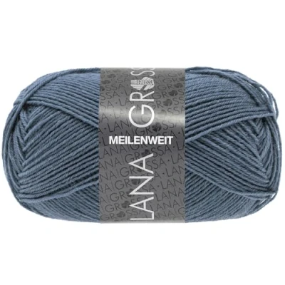 Afbeelding van Lana Grossa MEILENWIT 50g Uni 1415 jeansblauw