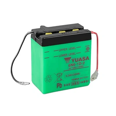 Afbeelding van YUASA conventionele Batterij zonder zuur pack 6N6 1D 2 acid
