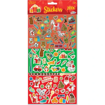 Afbeelding van Grafix Sint Stickerset 200 delig 30x17cm