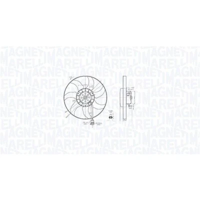 Afbeelding van Magneti Marelli Ventilatorwiel motorkoeling 069422887010