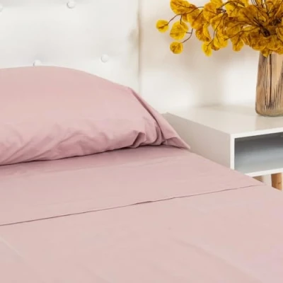 Afbeelding van TRAMAS+ Beddengoedset voor tweepersoonsbed, 160 x 200 cm, 100% katoen, beddengoed, bedlaken en 2 kussenslopen, gecertificeerd volgens Oeko Tex Malve