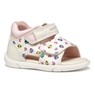Afbeelding van Geox Baby meisje B sandaal Zapito meisje, Wit Multicolor, 23 EU