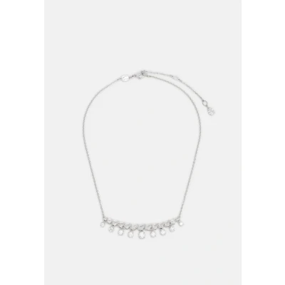 Afbeelding van Swarovski dames Idyllia ketting met kristal M in de kleur Zilver