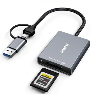 Afbeelding van Benfei CFExpress Type A Kaartlezer Aluminium USB 3.0/ C naar B Cardreader