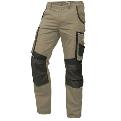 Afbeelding van PUMA Workwear Precision X werkbroek voor heren, premium met veel zakken en versterkte knieën, handwerk, productie bouw, bruin/zwart, 54