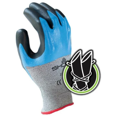 Afbeelding van SHOWA S TEX 376 handschoenen blauw/zwart 6/S