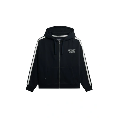 Afbeelding van Superdry Athletic Essentials Sweater met rits, Dames, Maat: 40, Eclipse navy