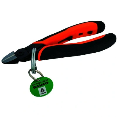 Afbeelding van Bahco Zijsnijtang ERGO™ met veiligheidsring tweecomponentengreep gefosfateerd 180 mm TAH2101G
