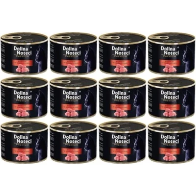 Afbeelding van 24 x 185 g Dolina Noteci Premium Kalfsvleesrijk natvoer voor katten