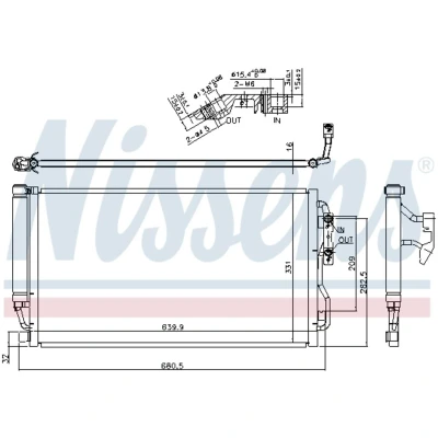 Afbeelding van Nissens Airco condensor 940590