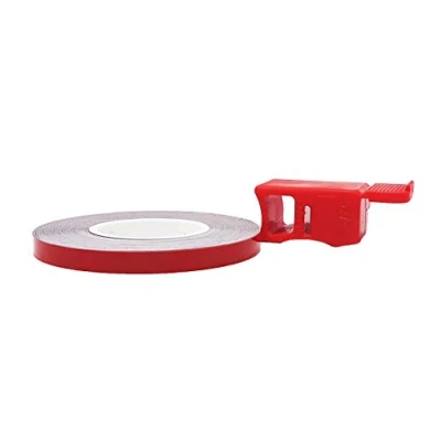 Afbeelding van Quattroerre 10232 Brekbare Wielstrepen met Applicatorgereedschap 5 mm x 6 mt, Rood