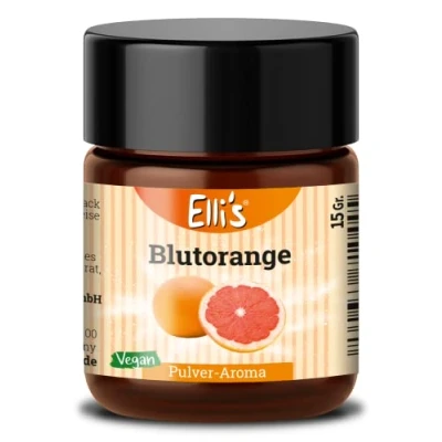 Afbeelding van Ellis Aromen bloedsinaasappel poeder levensmiddelaroma veganistisch en caloriearm voor levensmiddelen vloeistoffen het bakken koken geschikt pap kwark