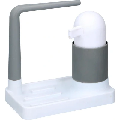 Afbeelding van Keukenopberger Met zeep dispenser 350ml 20x12x19,5cm