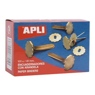 Afbeelding van APLI 12287 Metalen bindmiddelen met ring 40 mm 100 u.