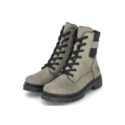 Afbeelding van Rieker Veterboots Grijs Dames Maat 36