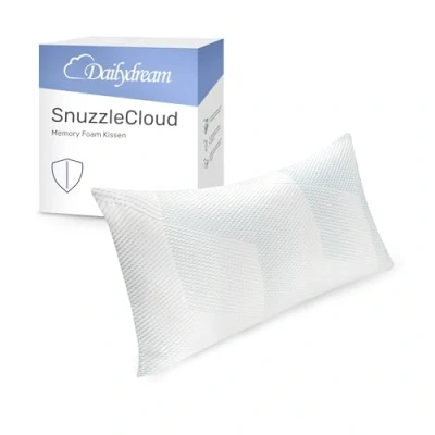 Afbeelding van Dailydream SnuzzleCloud traagschuim hoofdkussen, ergonomisch neksteunkussen, 80x40x20 cm, wit