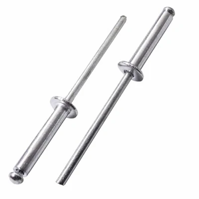 Afbeelding van SKIR&#039;CO (400 stuks) Aluminium blindklinknagels 4,0 x 20 mm, stalen doorn, popklinknagels, koepelkop, DIN 7337 klinknagels