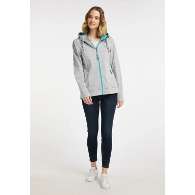 Afbeelding van Functioneel jack DREIMASTER S / Lichtgrijs Melange Aqua 65% Polyester 35% Viscose
