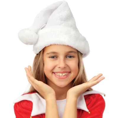 Afbeelding van PTIT CLOWN Zilver en wit kerstmuts voor kinderen