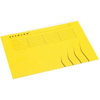 Afbeelding van Secolor Dossieromslag A4 pak 25 stuks geel