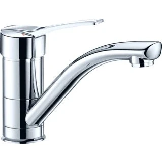 Afbeelding van Delabie wastfmengkr opb chroom 1 gats kraang 2522tbel