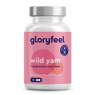 Afbeelding van Wilde yam + monnikspeper vrouwenmantel 180 capsules Plus magnesium &amp; ijzer Hooggedoseerd extract van de yamwortel